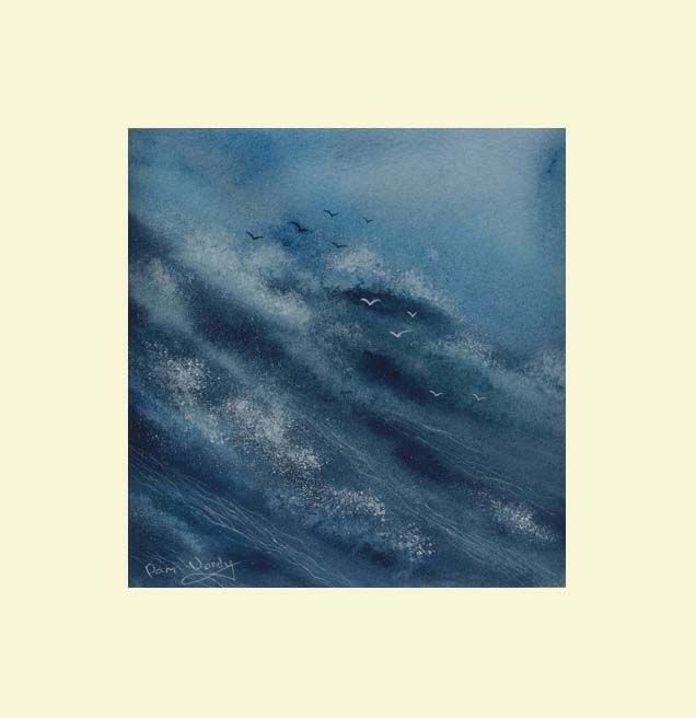 Storm at sea painting | Art for sale | painting of waves